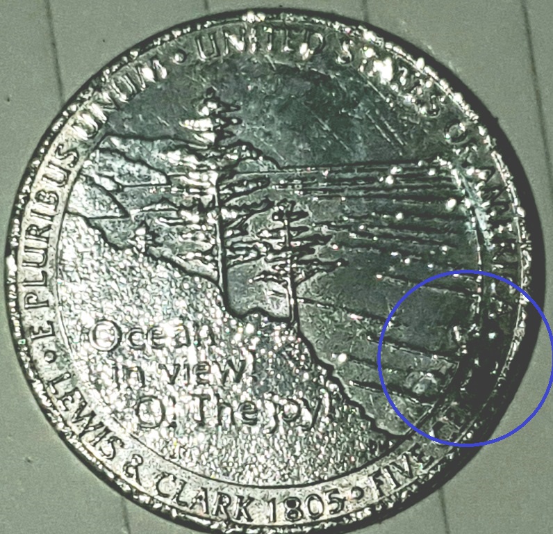 2005-P-Western-Waters-Jefferson-Nickel-With-A-Damaged-Rim